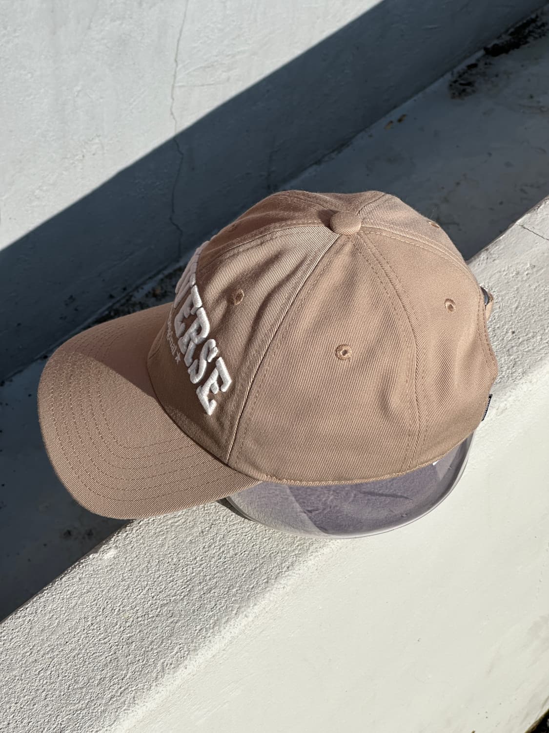 [F] 컨버스 로고 베이지 볼캡 모자 상품이미지3
