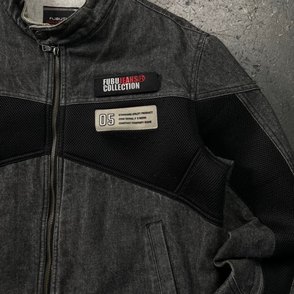 95-100 후부 레이싱 데님 자켓 상품이미지2