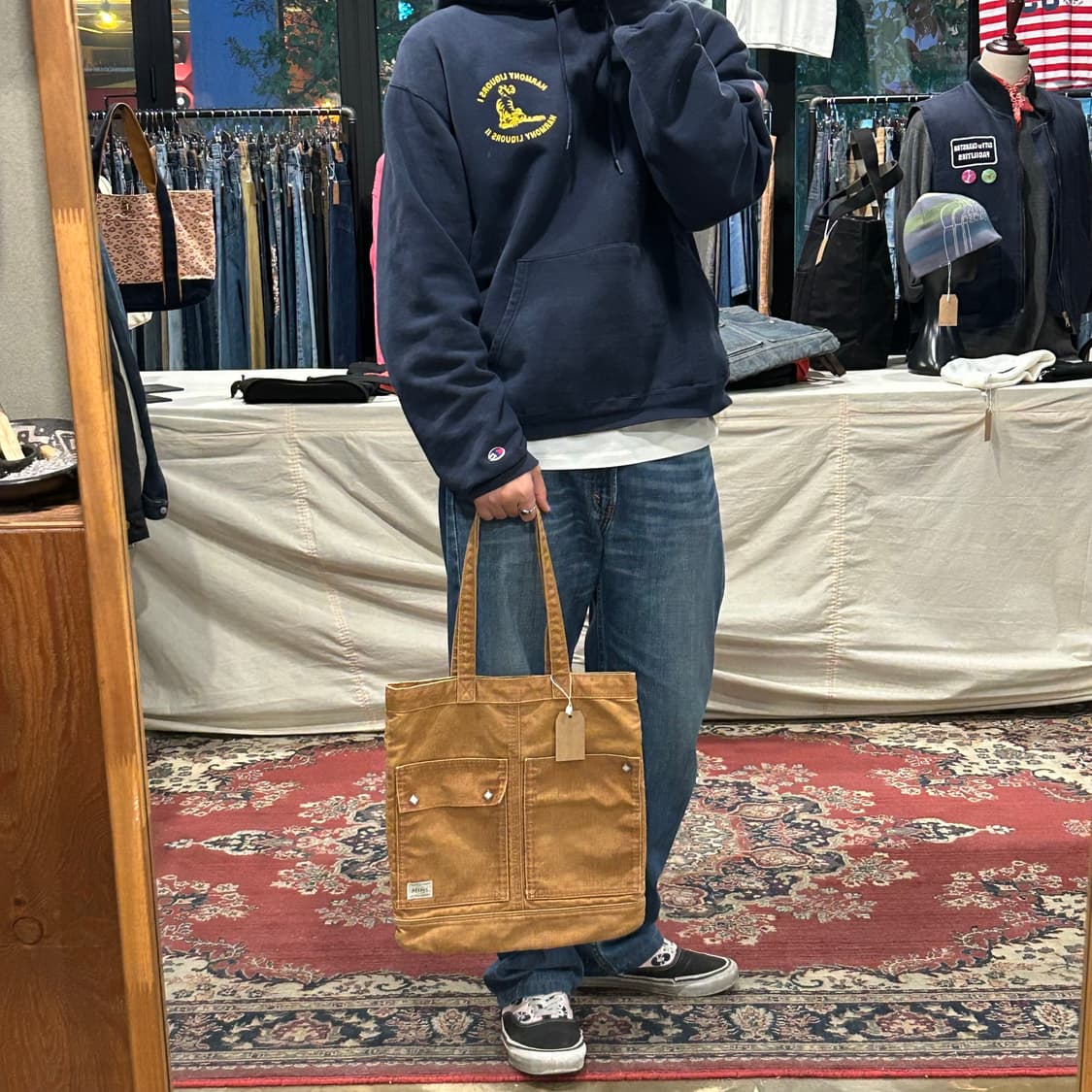 요시다 포터 코튼 데님 숄더백 토트백 P02 상품이미지9