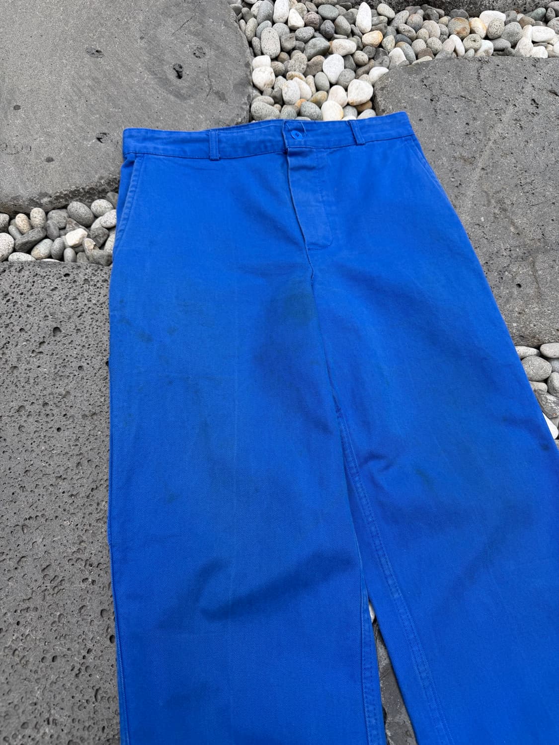 1980s DISTRESSED WASHED BLUE 빈티지 프렌치워크팬츠 상품이미지5