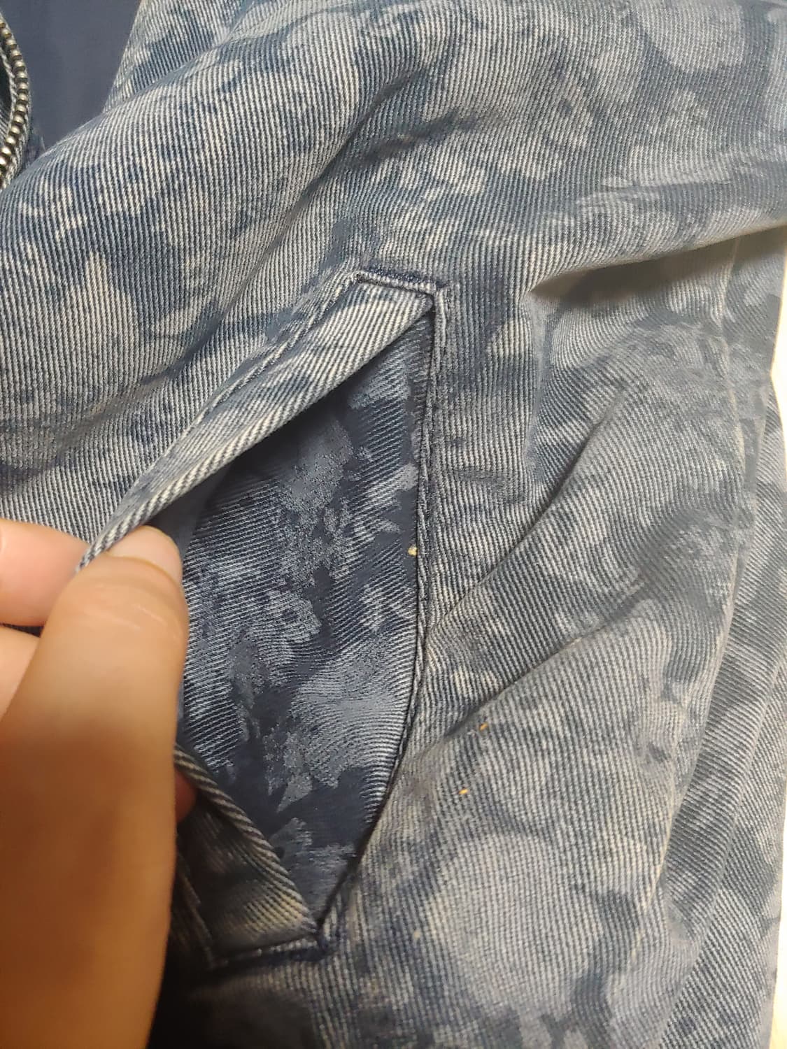 일본 프린팅 데님 스타디움 자켓 m,77 상품이미지5