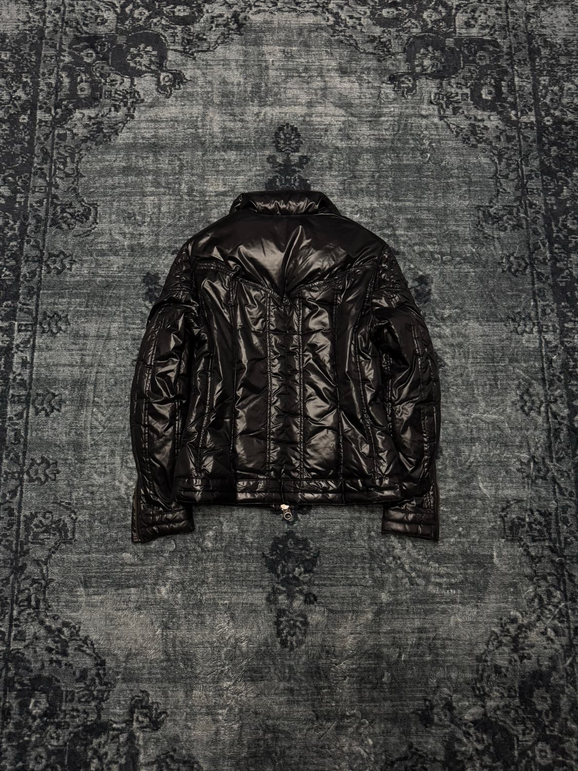 Jackrose black biker down jacket 상품이미지6