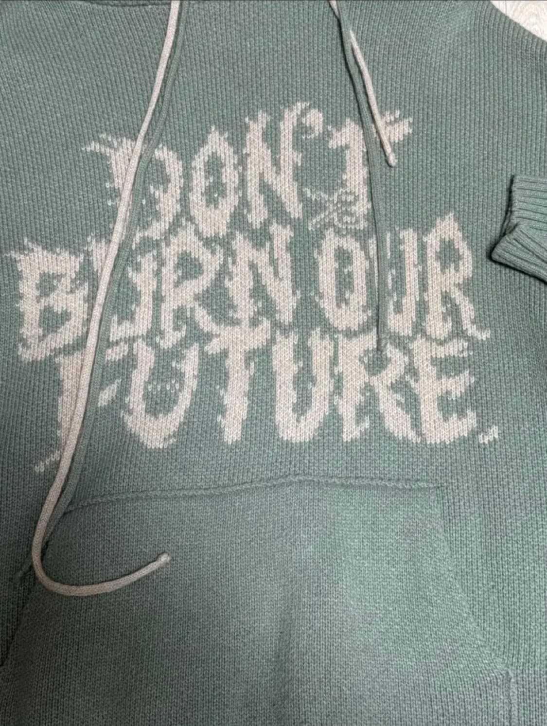 아조바이아조 Wool Knit Hoodie [Mint] 상품이미지2