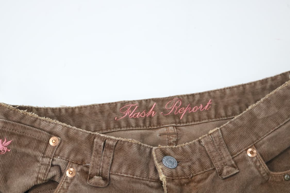 Flash Report 플래시리포트 빈티지 브라운 코듀로이 부츠컷 팬츠 상품이미지5