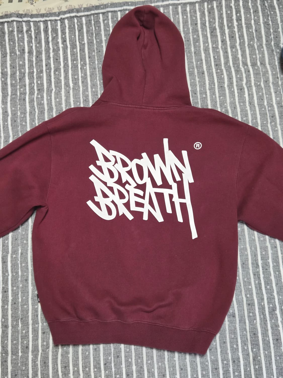 브라운브레스 버건디후드티s 상품이미지1