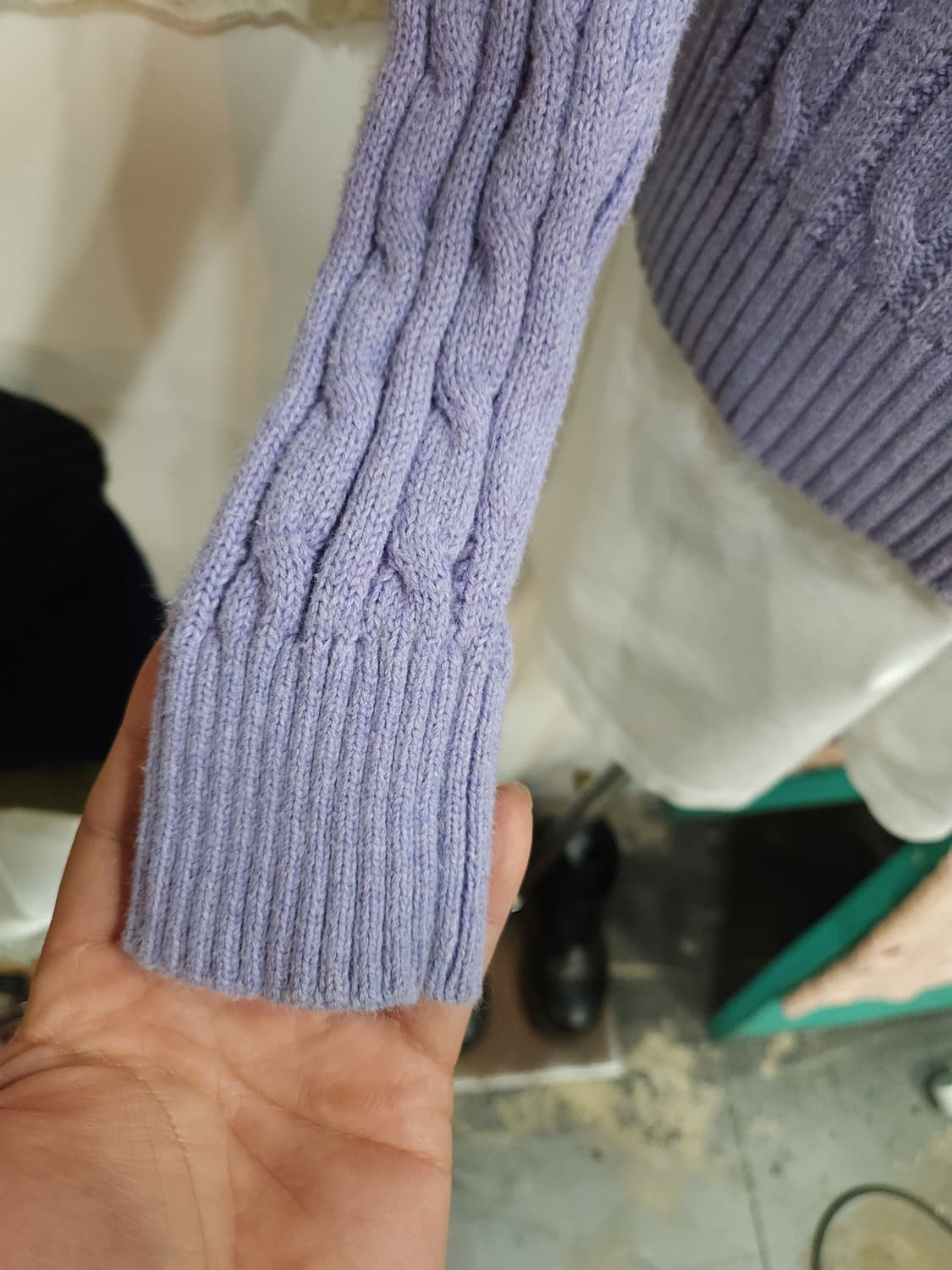 폴로 랄프로렌 퍼플 꽈배기 코튼 니트

 상품이미지3