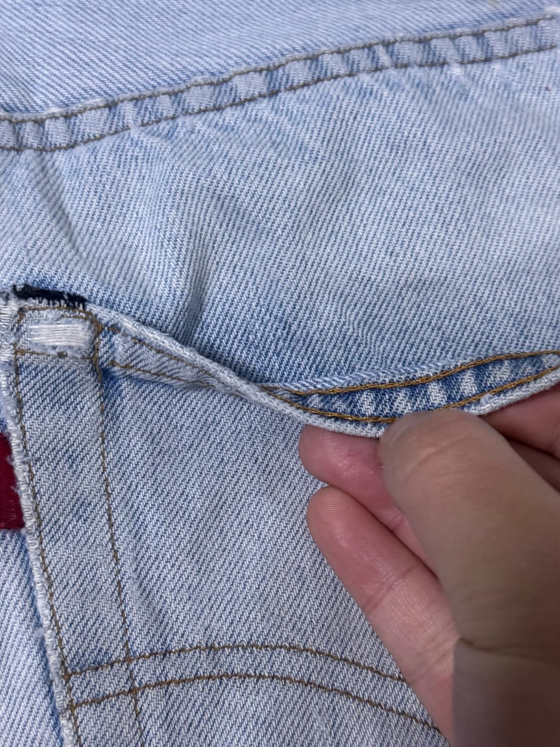 80s usa 리바이스 501 66 후기 셀비지 데님 쇼츠 상품이미지4