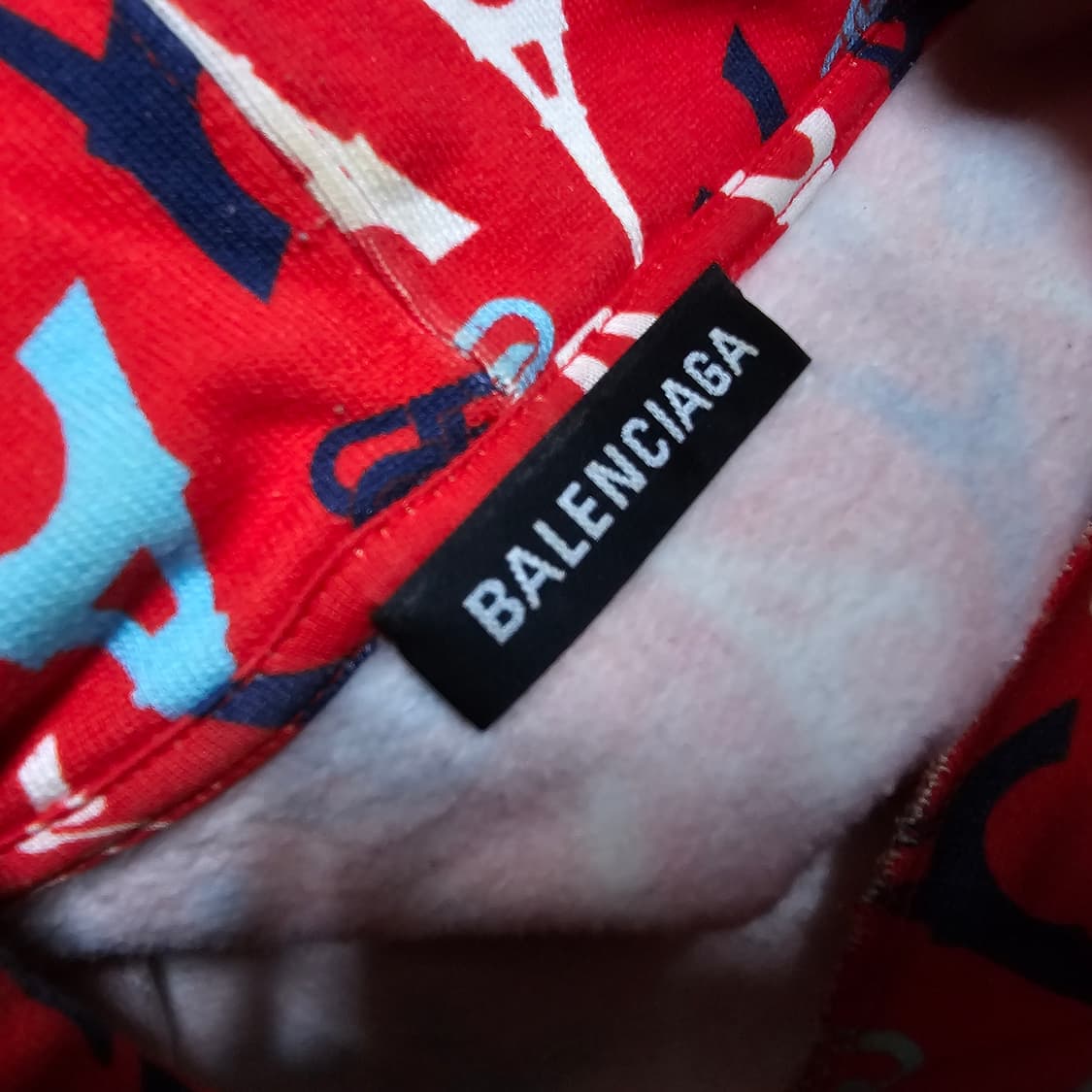 발렌시아가 에펠탑 파리패턴 남성오버사이즈 후드 100-105 상품이미지7