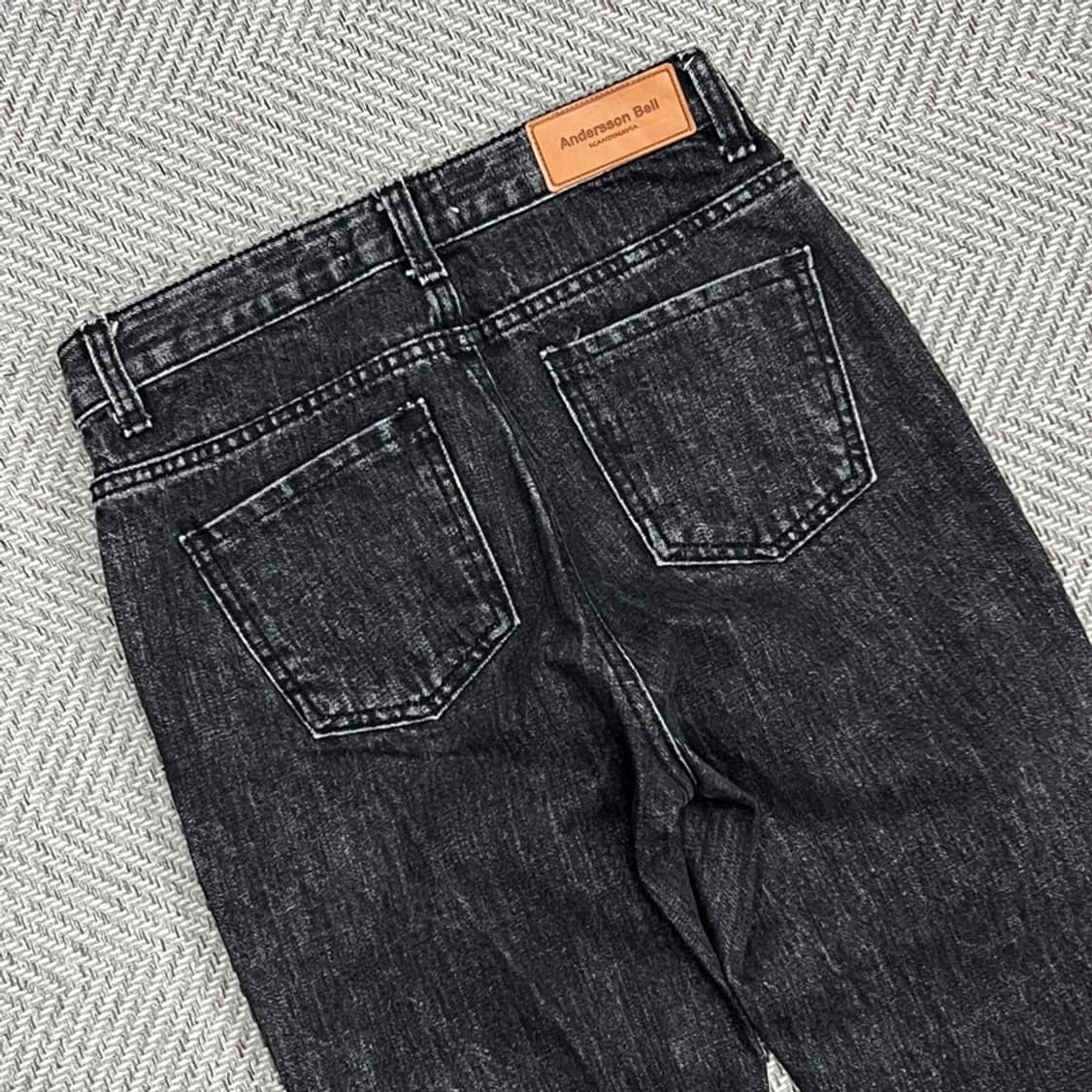 앤더슨벨 흑청 데님팬츠 v0909 상품이미지4
