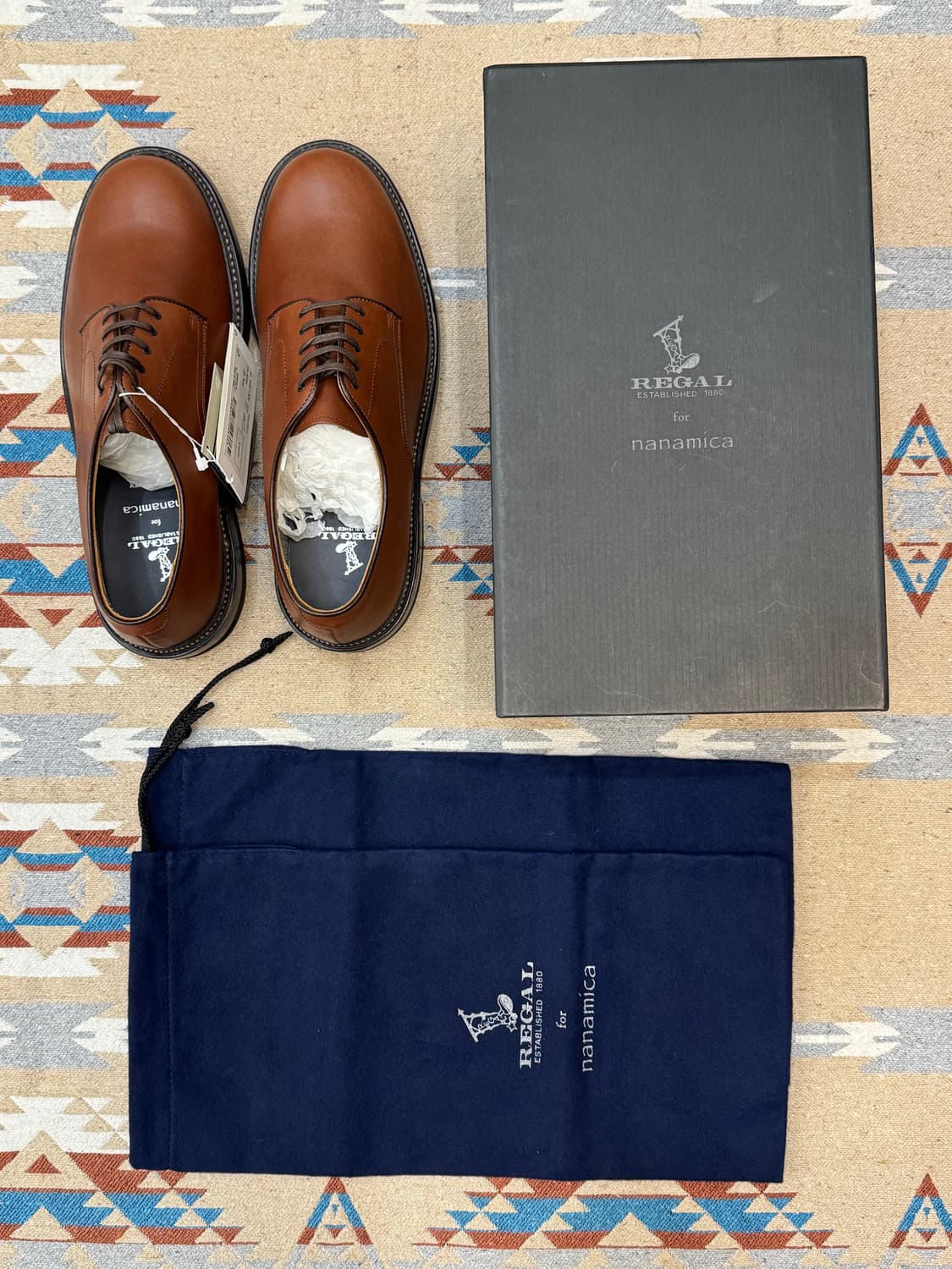 [255mm] 나나미카 x 리갈 고어텍스 플레인 토 슈즈 브라운 24ss 상품이미지10