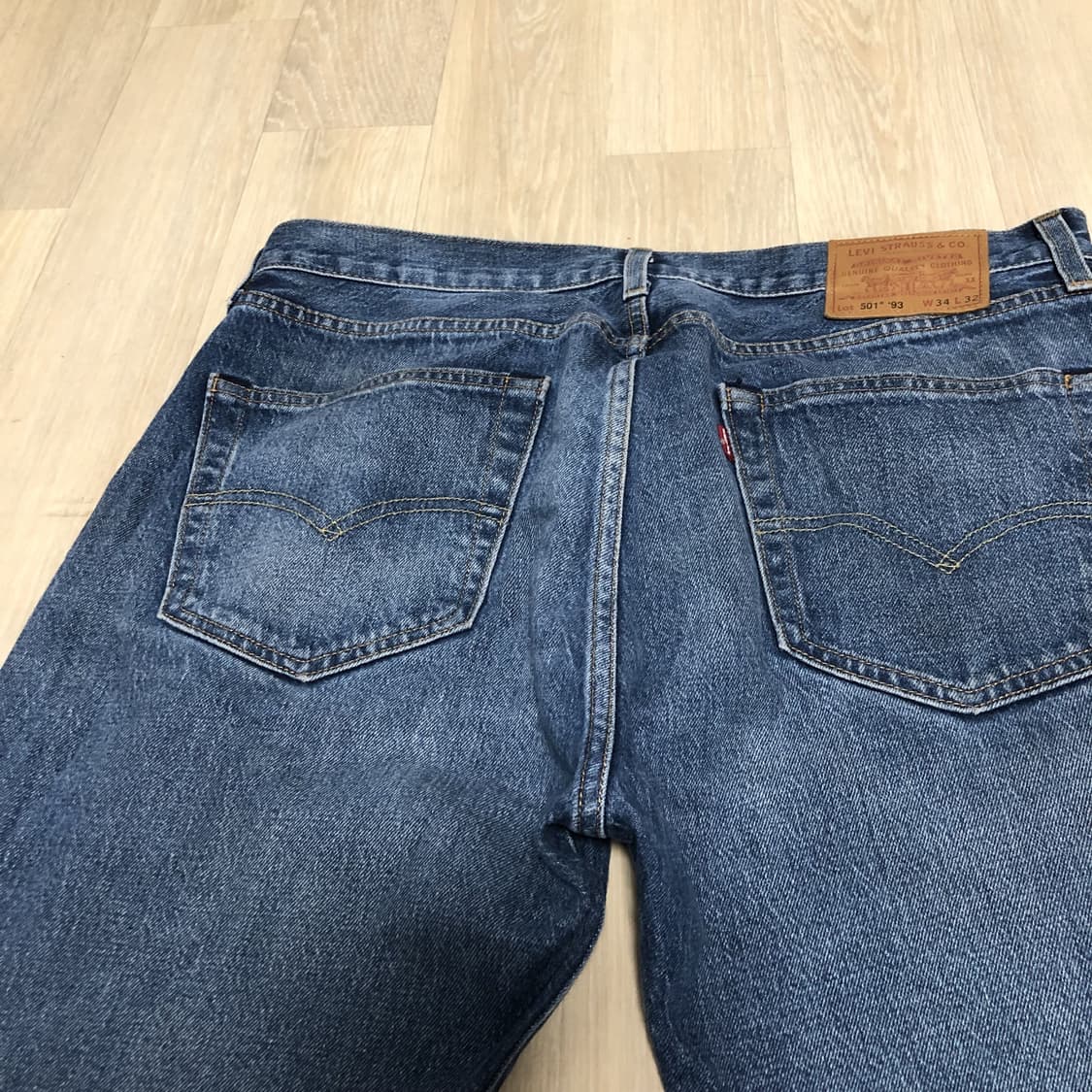 (34) 리바이스 Levi's 501 93 스트레이트핏 중청 데님 상품이미지9