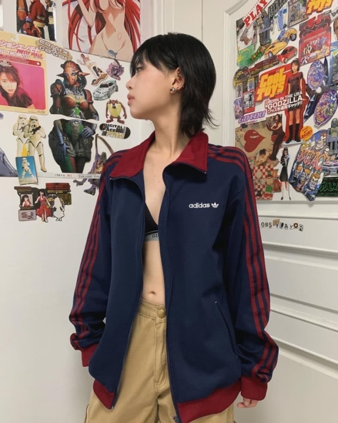아디다스 베켄바우어 네이비+버건디 져지 상품이미지1