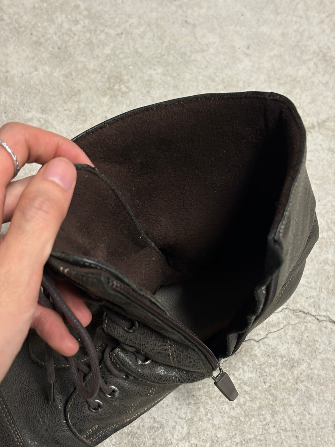 빈티지 레더 앵클부츠 상품이미지10