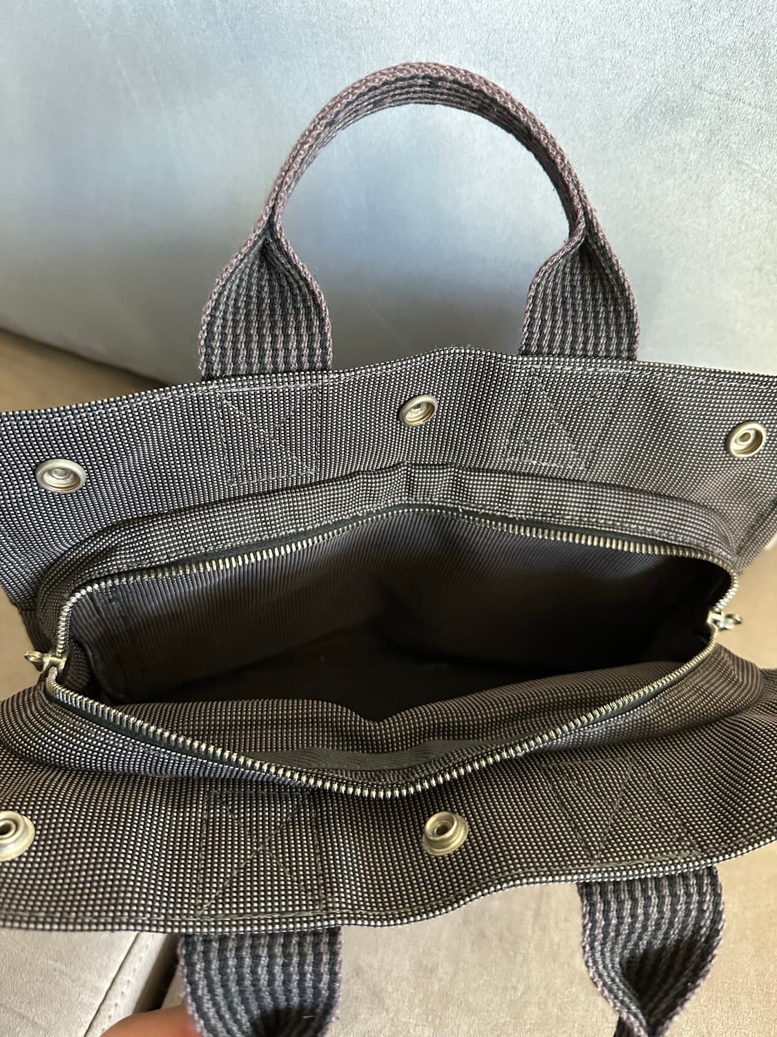 [정품] 에르메스 후루토 카바스 PM (스몰 사이즈) 캔버스 투톤 데일리 상품이미지6