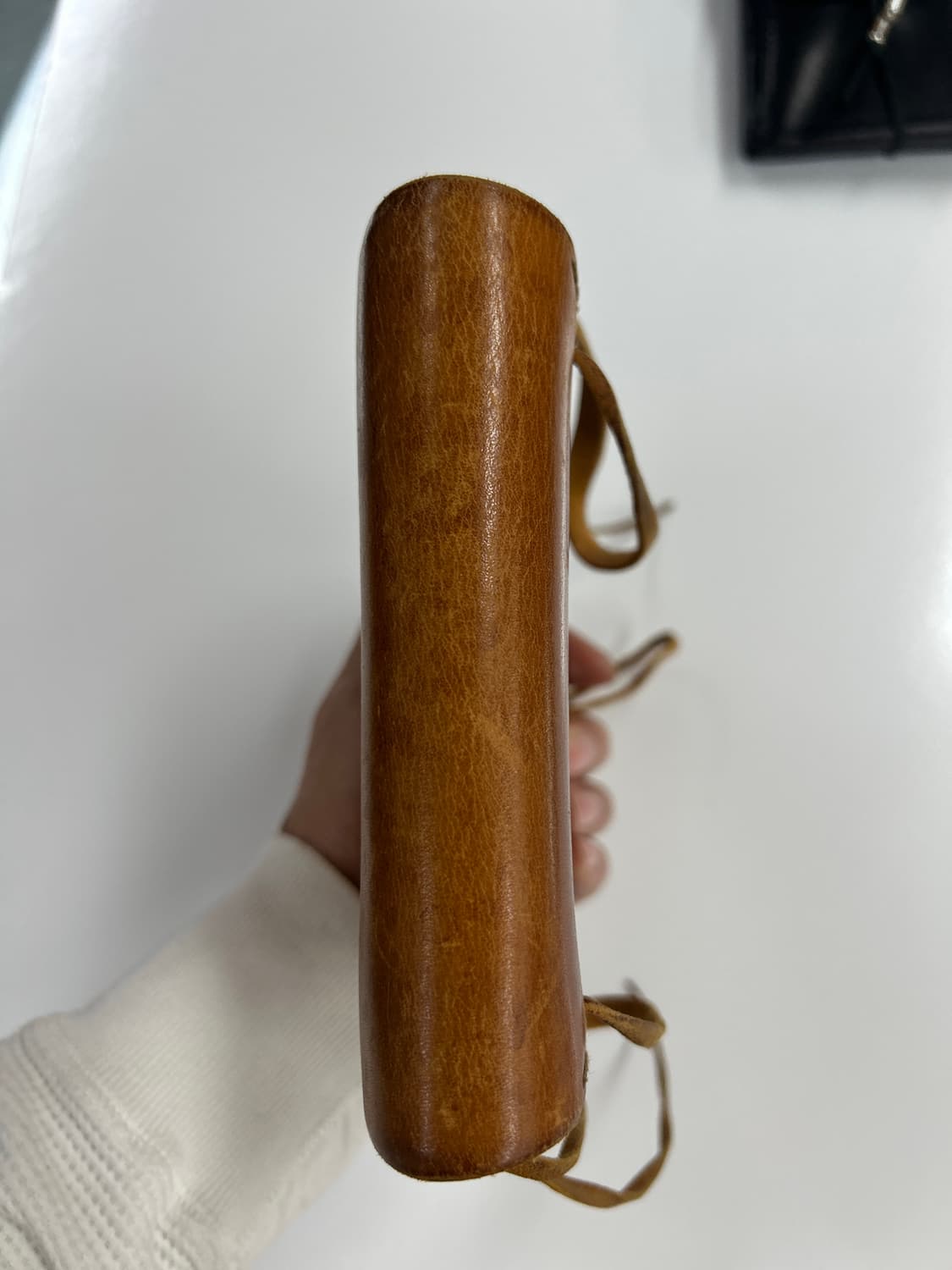 goros 고로스 네츄럴 새들레더 성게 터키석 콘초 웨이스트백 상품이미지8