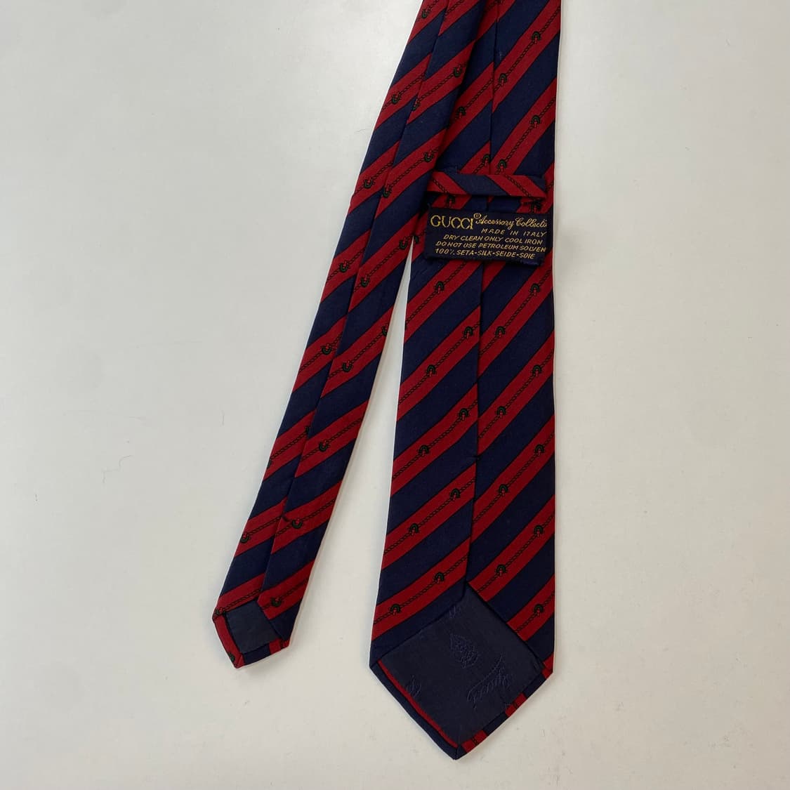 구찌(GUCCI) 심플로고 명품 정품 넥타이 7.8cm 상품이미지3