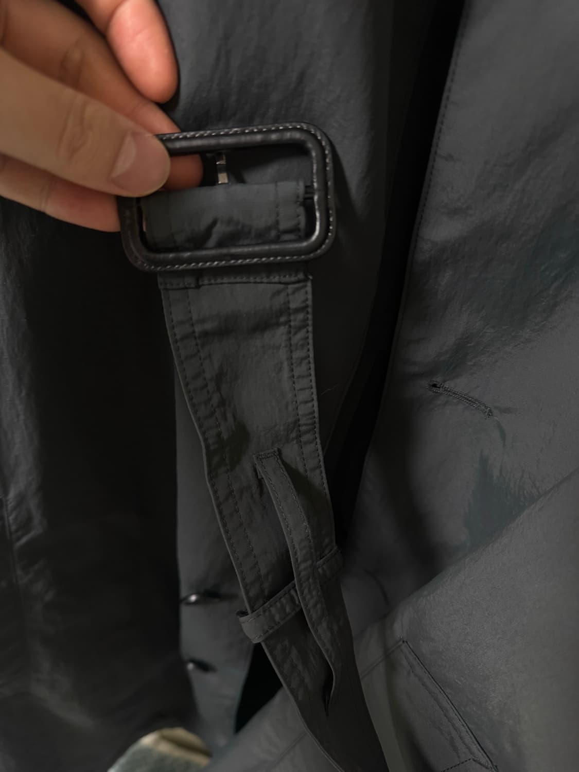 [XL]유니클로U 트렌치 코트  다크그레이 상품이미지6