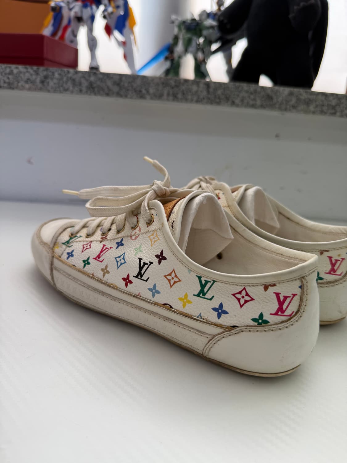 정품) 루이비통 모노그램 멀티컬러 스니커즈 36 상품이미지7