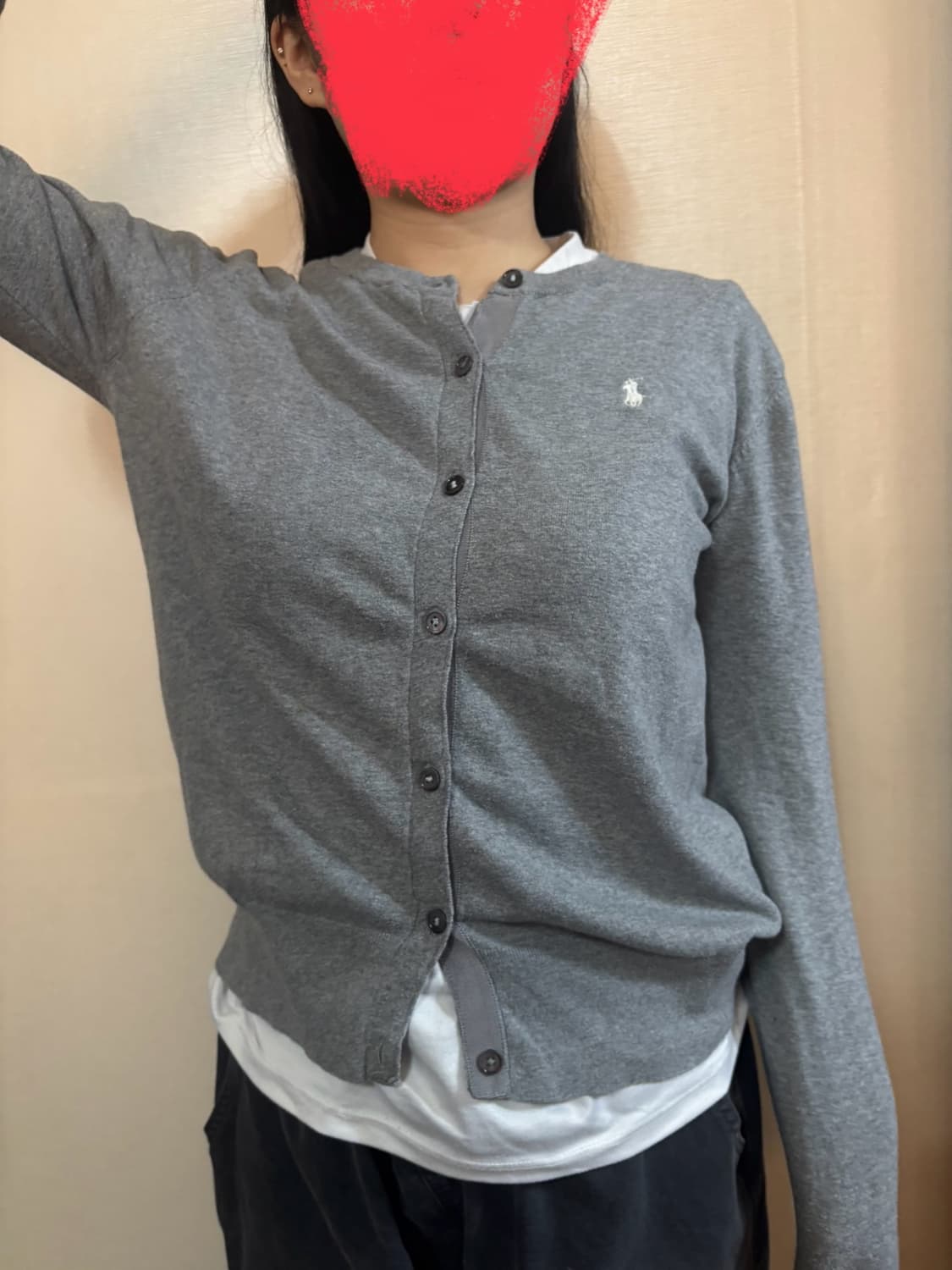 폴로 랄프로렌 회색 가디건 M 상품이미지1