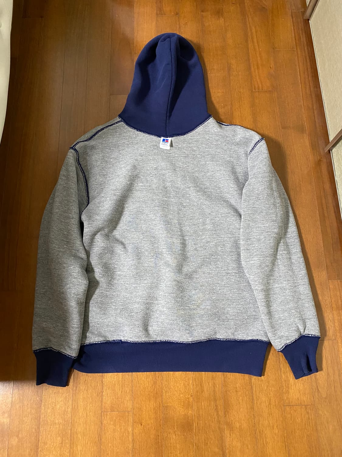 [XL] 80s 러셀 더블페이스 후드 네이비 상품이미지4