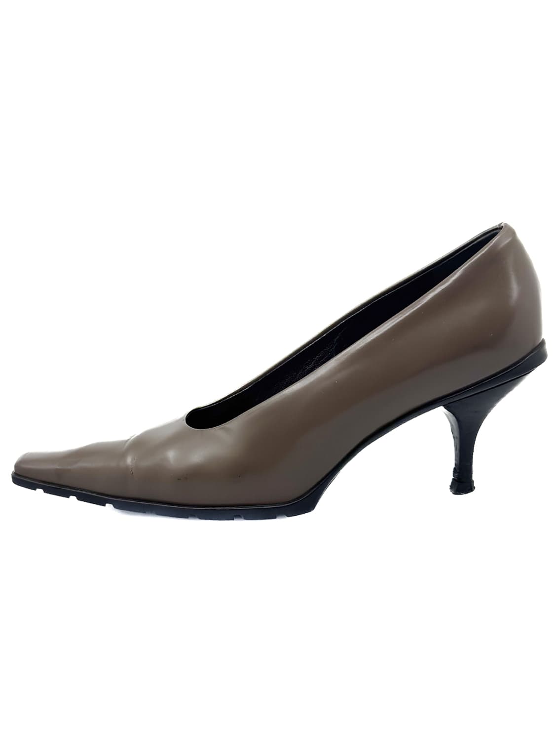 Prada  Square-Toe Leather Pumps/ 37 상품이미지4