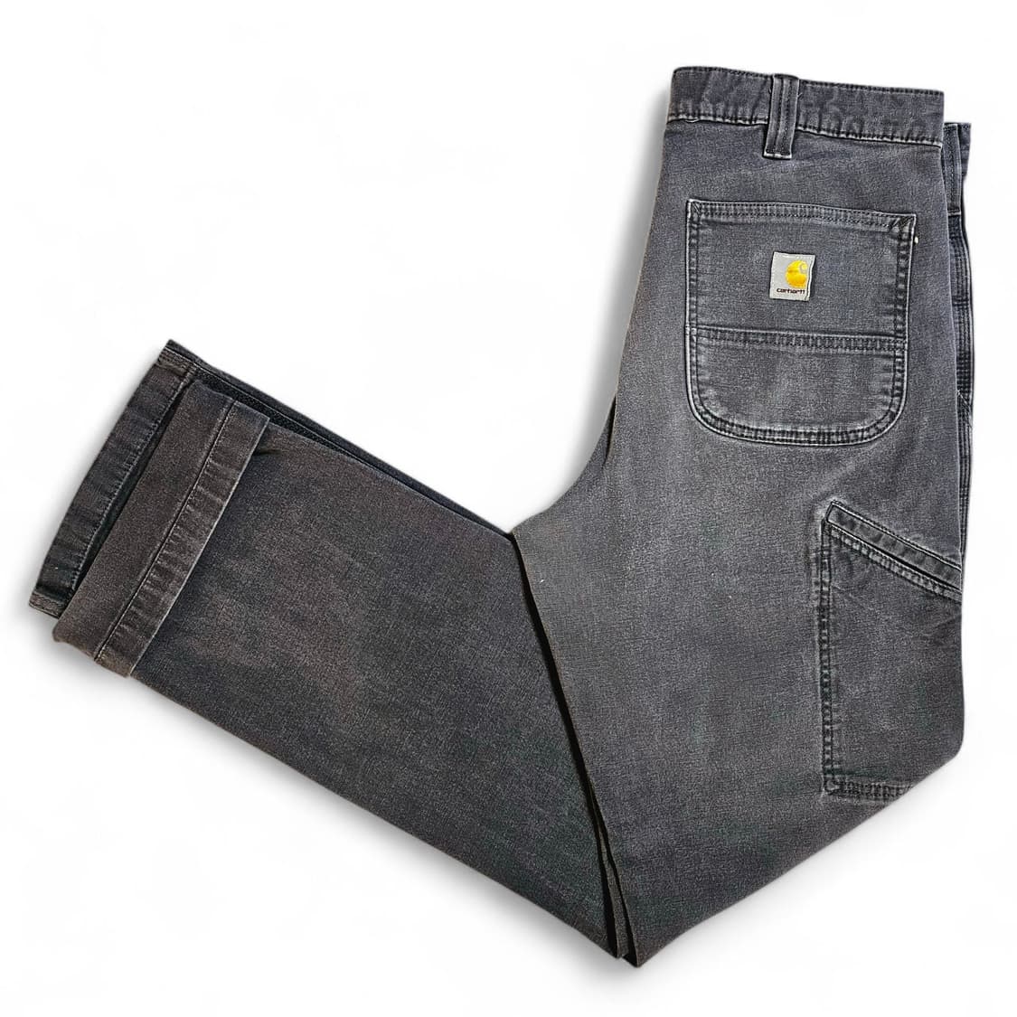 [32X36][칼하트]러기드 플렉스®릴렉스핏 캔버스 페이딩 워크팬츠 챠콜 상품이미지3