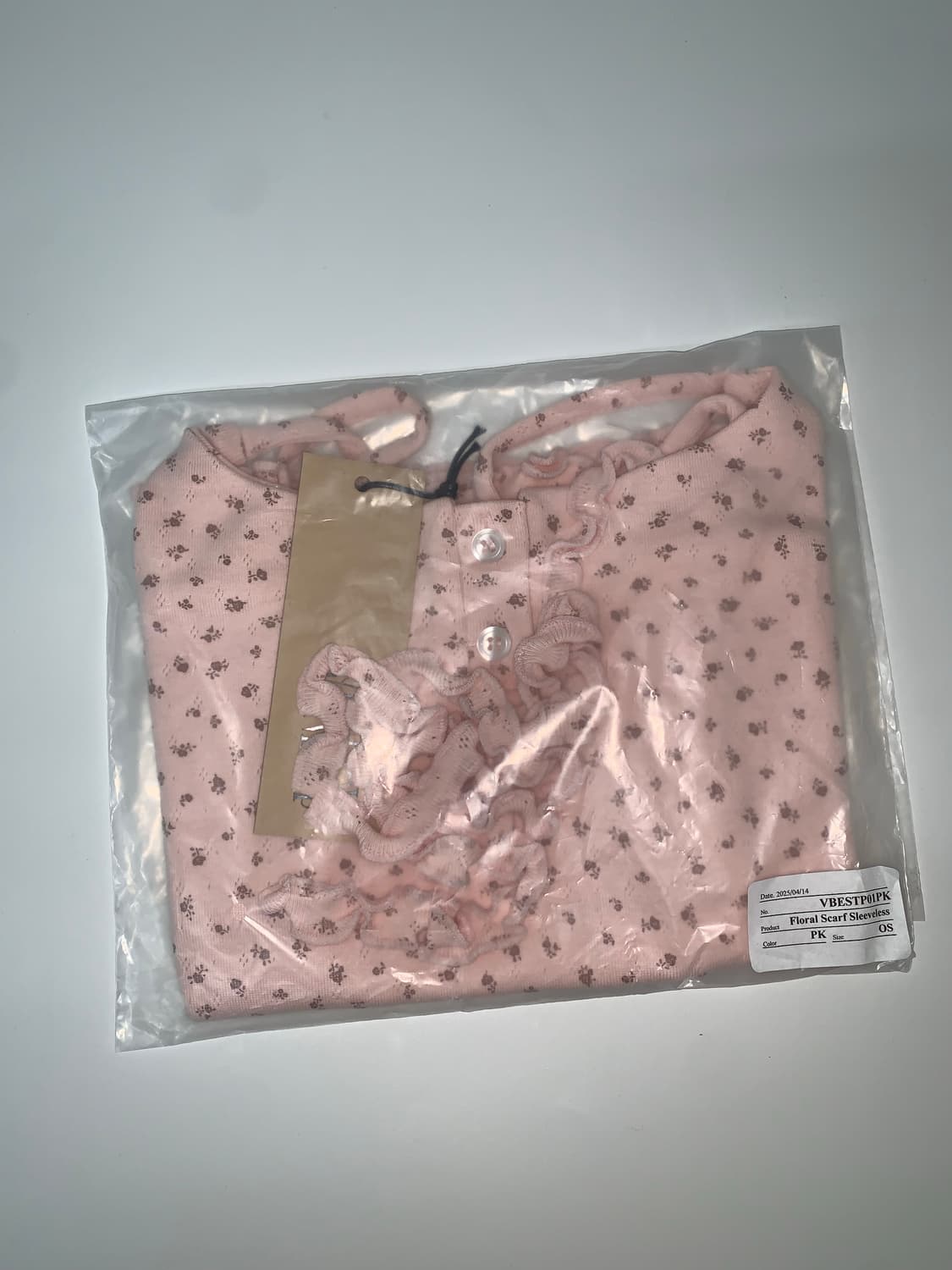 Floral Scarf Sleeveless pink 상품이미지5