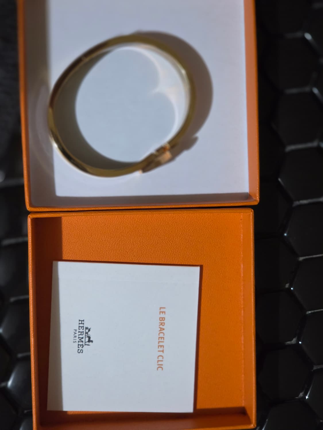 에르메스 클릭아슈 팔찌 화이트/골드 상품이미지5