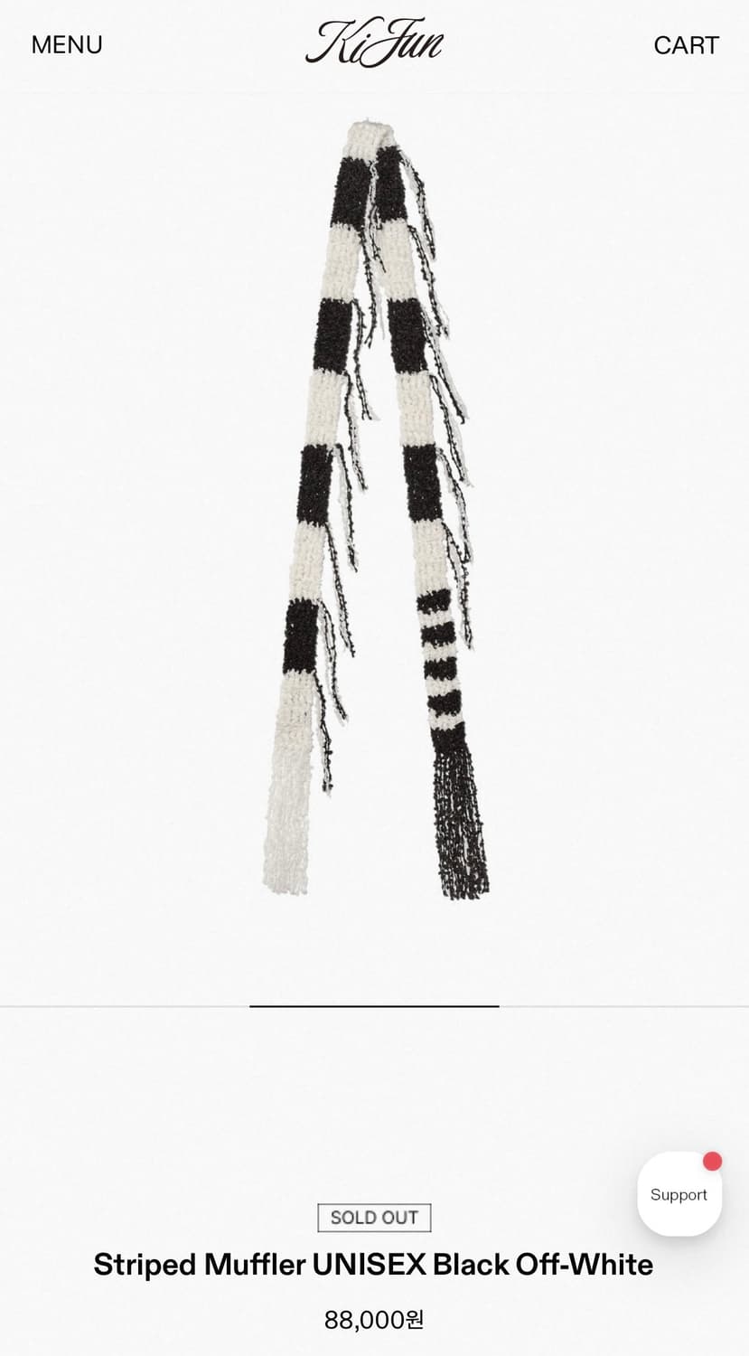 kijun Striped Muffler UNISEX  상품이미지2