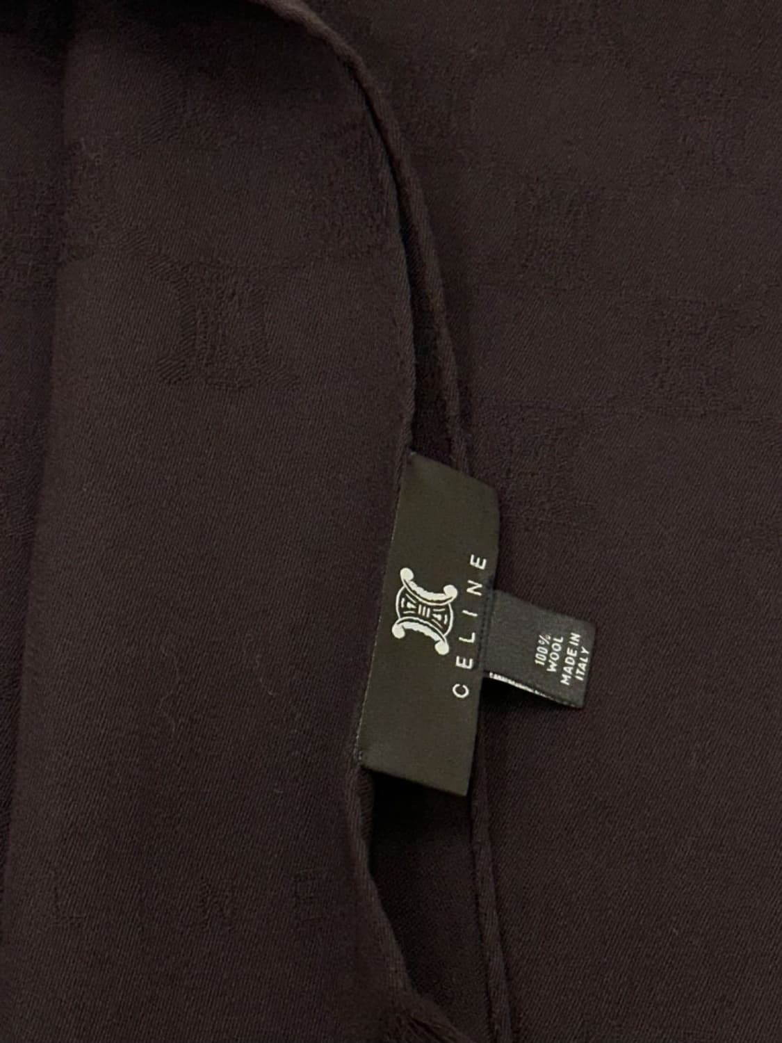 celine / 셀린느 브라운 트리오페 울 머플러 상품이미지6