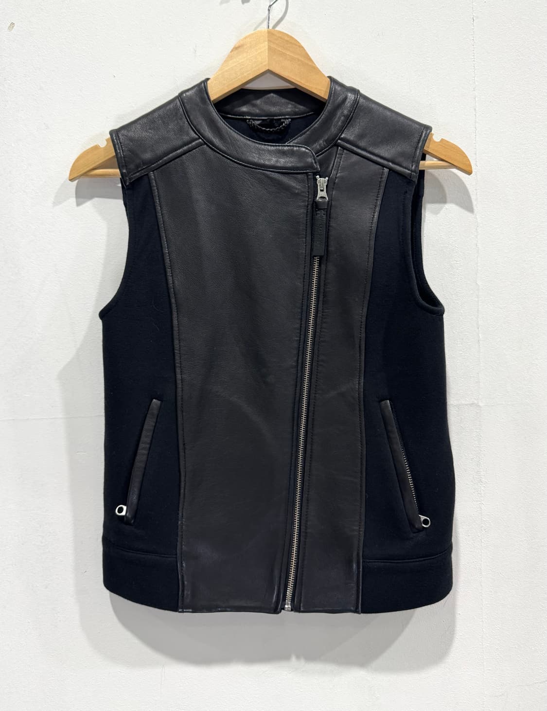 Mackage 여성 가죽 조끼 S 블랙 상품이미지1