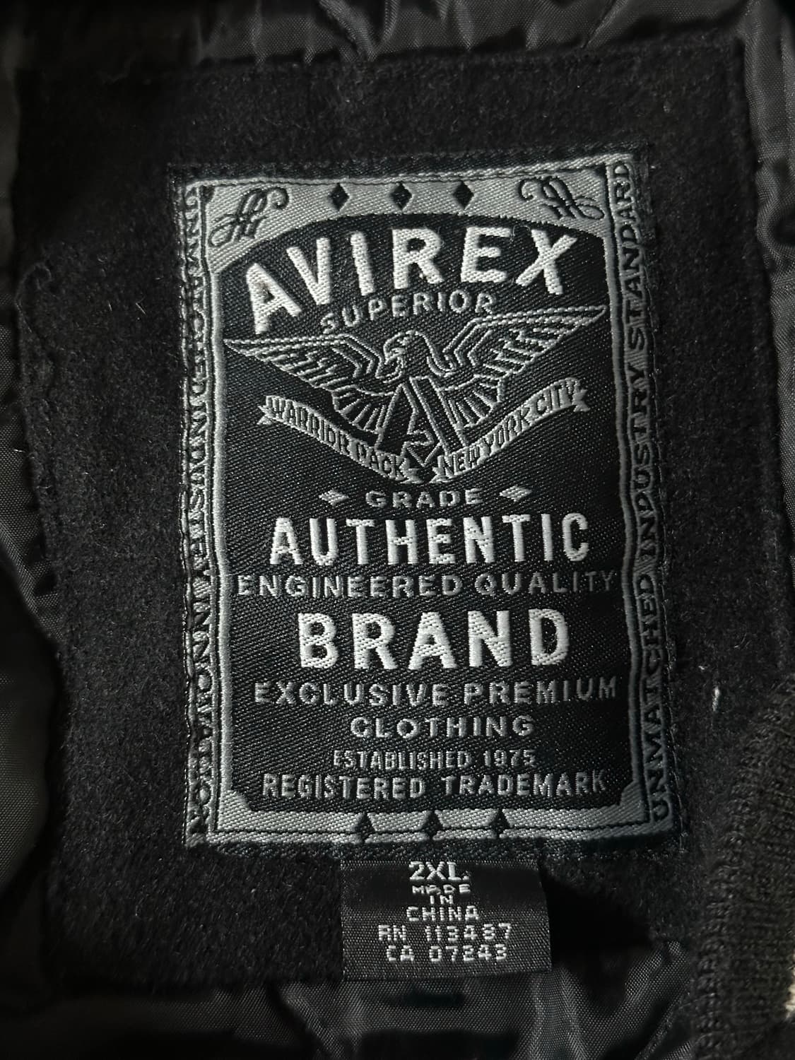 AVIREX 아비렉스 바시티 자켓 EST 1975 상품이미지5