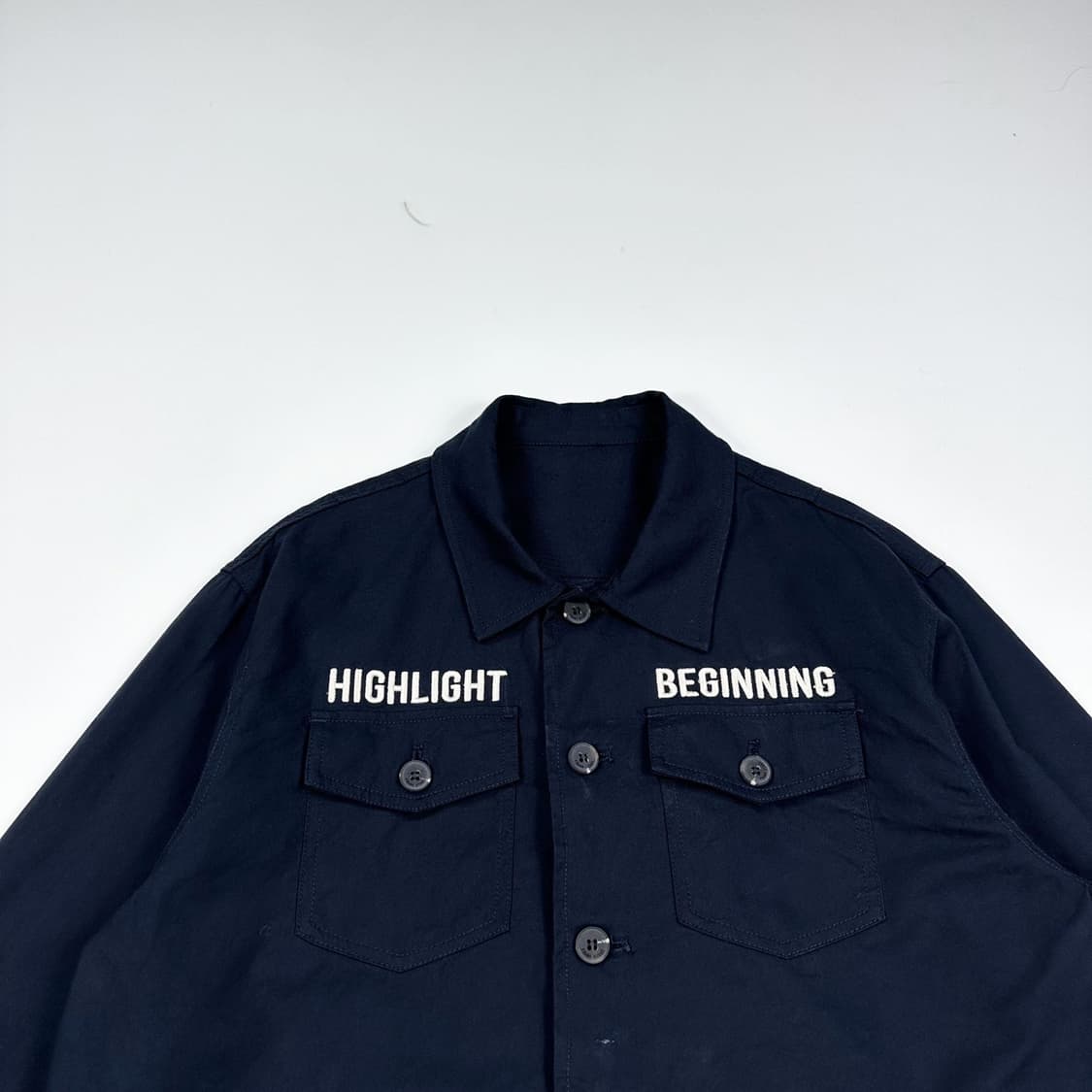 VTG 빈티지 블랙 코튼 코치자켓 (L) 상품이미지1