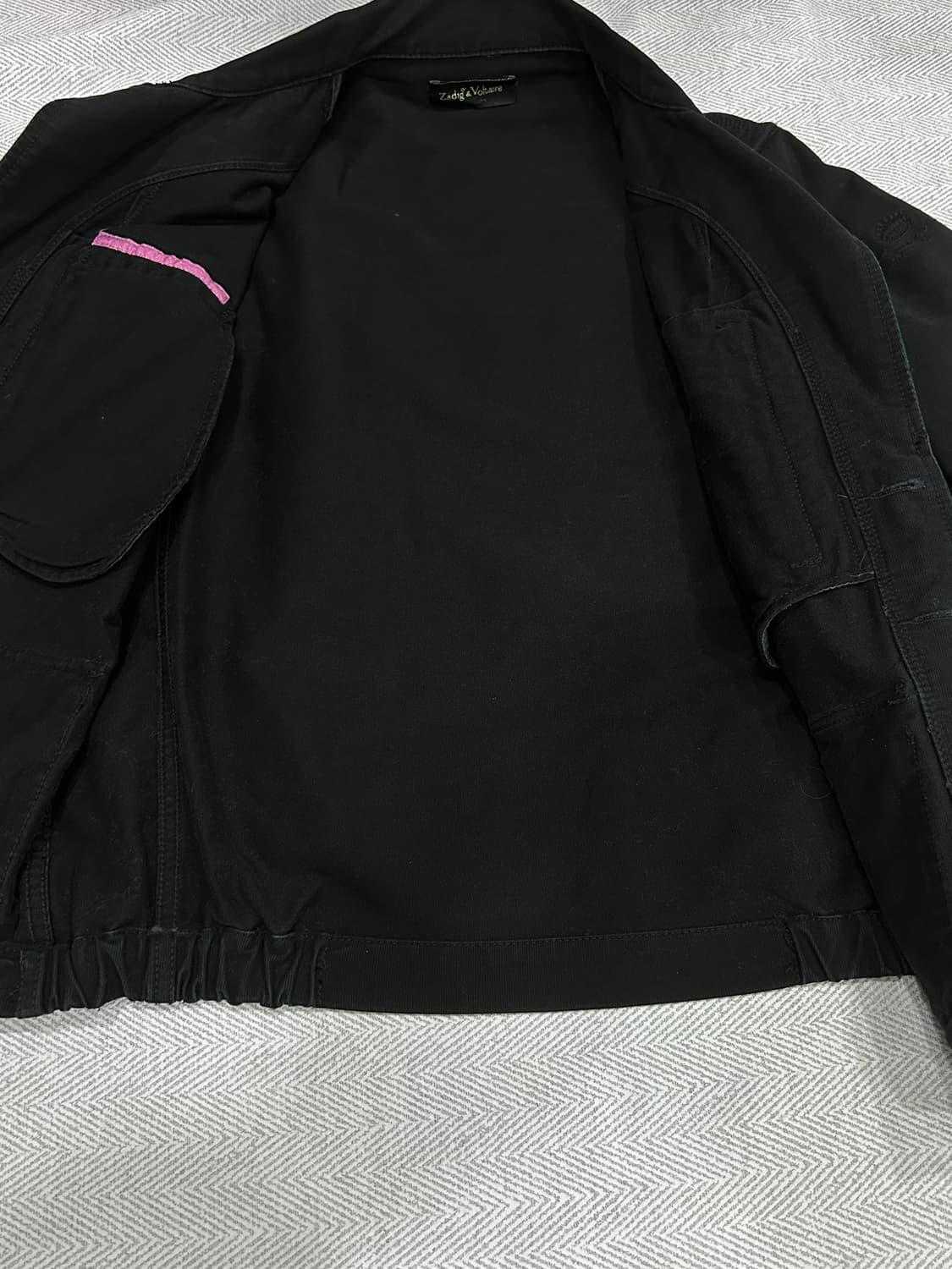 [S] 쟈딕앤볼테르 빈티지 블랙 야상 자켓 여성 S사이즈 상품이미지7