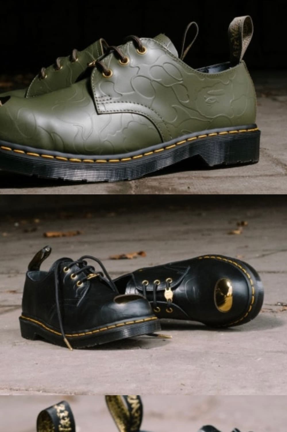 베이프 x 닥터마틴 콜라보 금장스틸토 38사이즈  상품이미지6