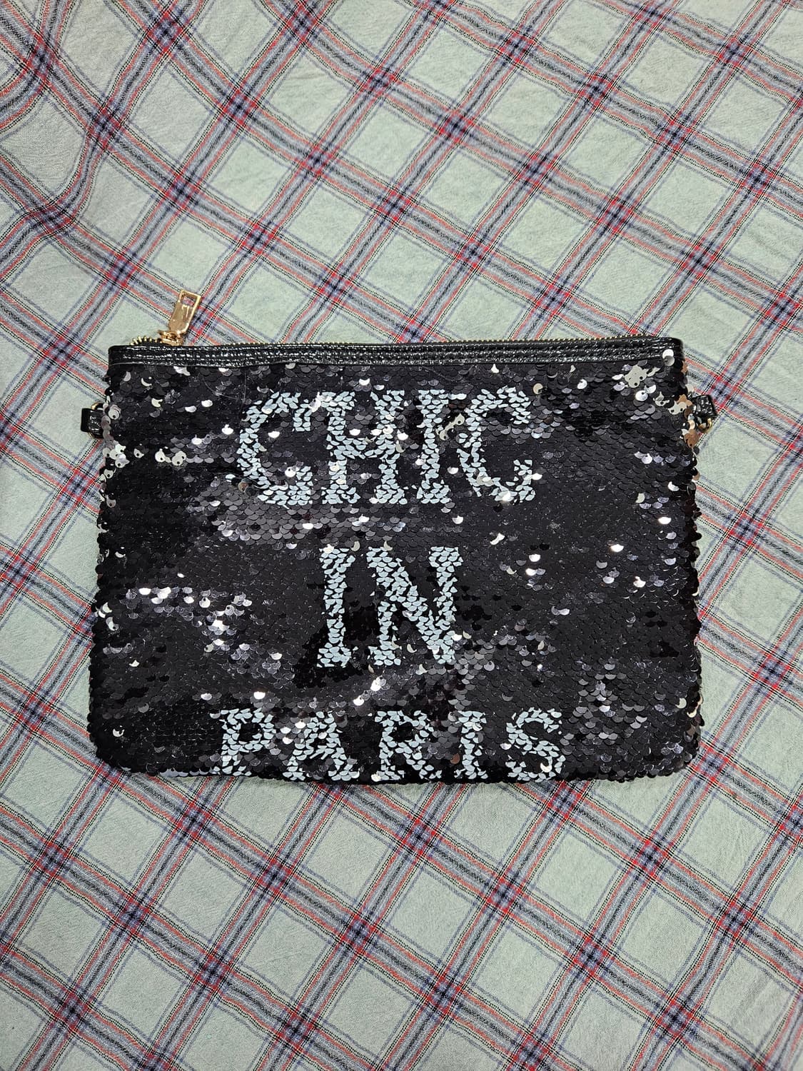 블랙 스팽글 클러치백/크로스백 상품이미지8