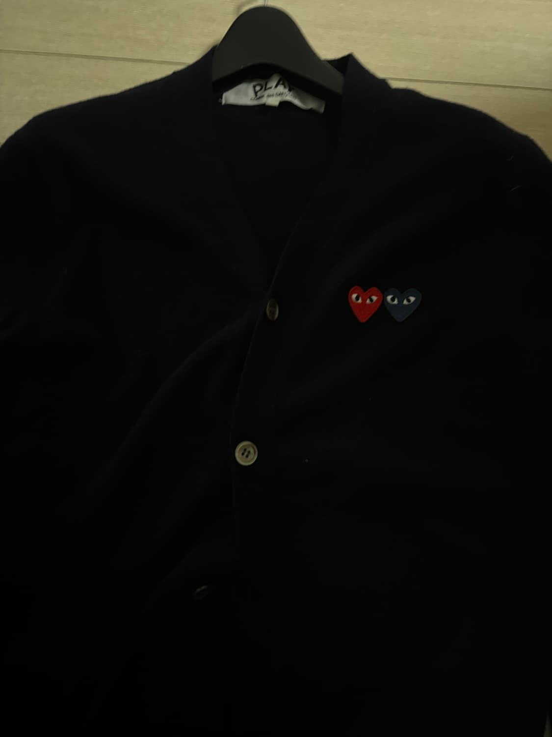 꼼데 네이비 가디건L 상품이미지1