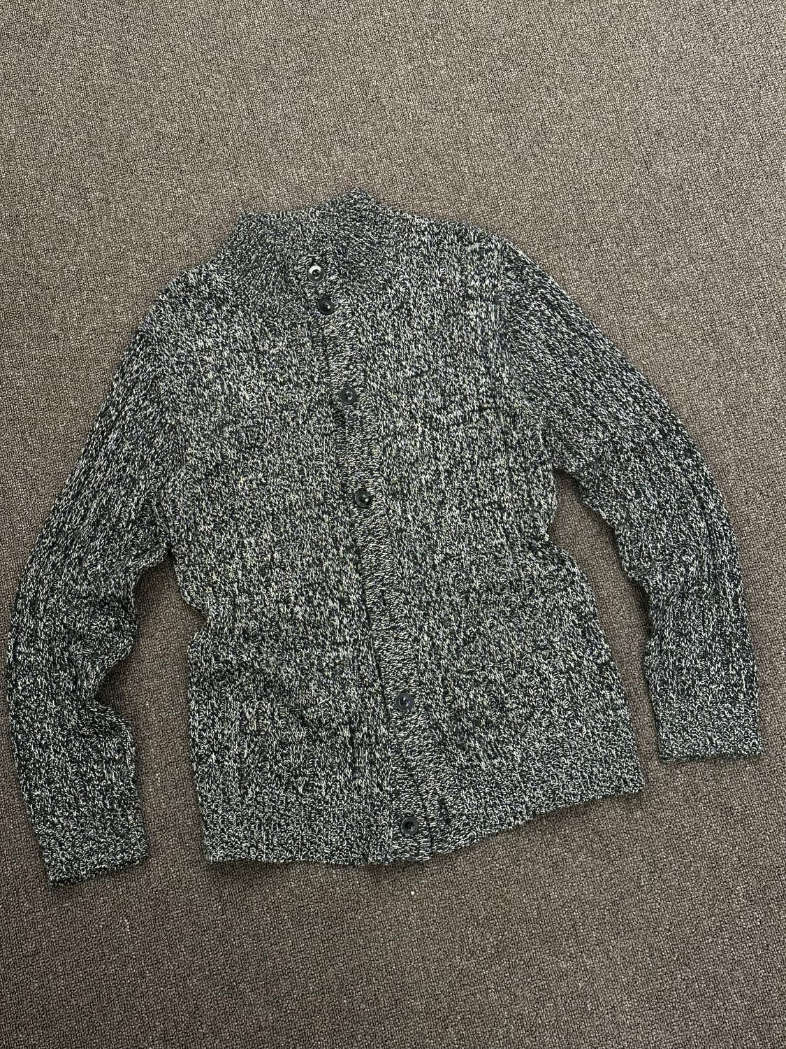 XL)in the attic 빈티지 보카시 버튼 니트 가디건 상품이미지3