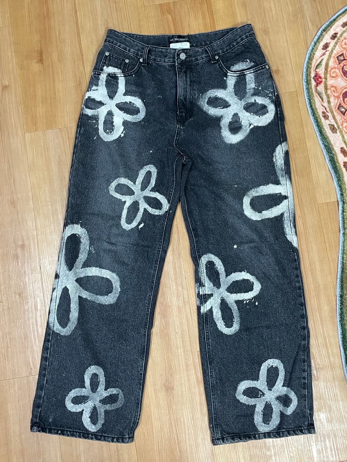 써저리 클로버 데님 흑청 L 상품이미지1