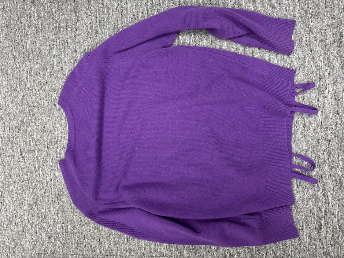 RECTO 렉토 브이넥 니트 퍼플 S 상품이미지4