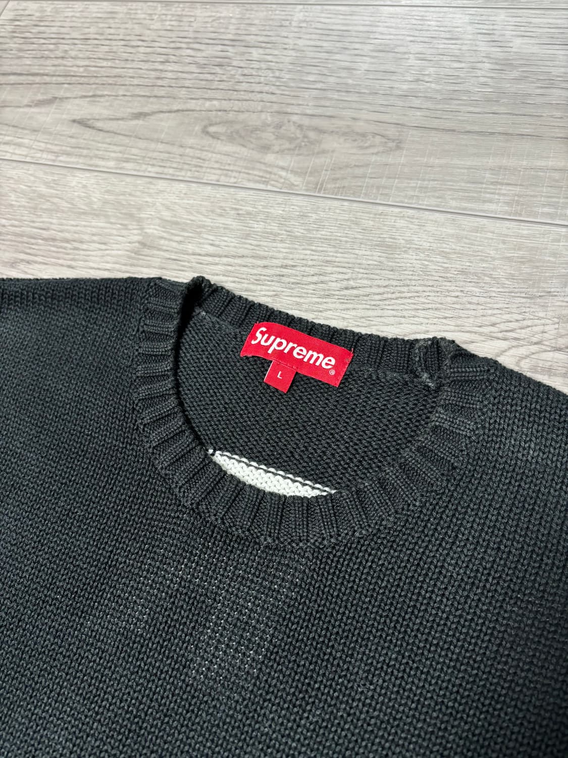 [L] 슈프림 백로고 니트스웨터 20ss 상품이미지3