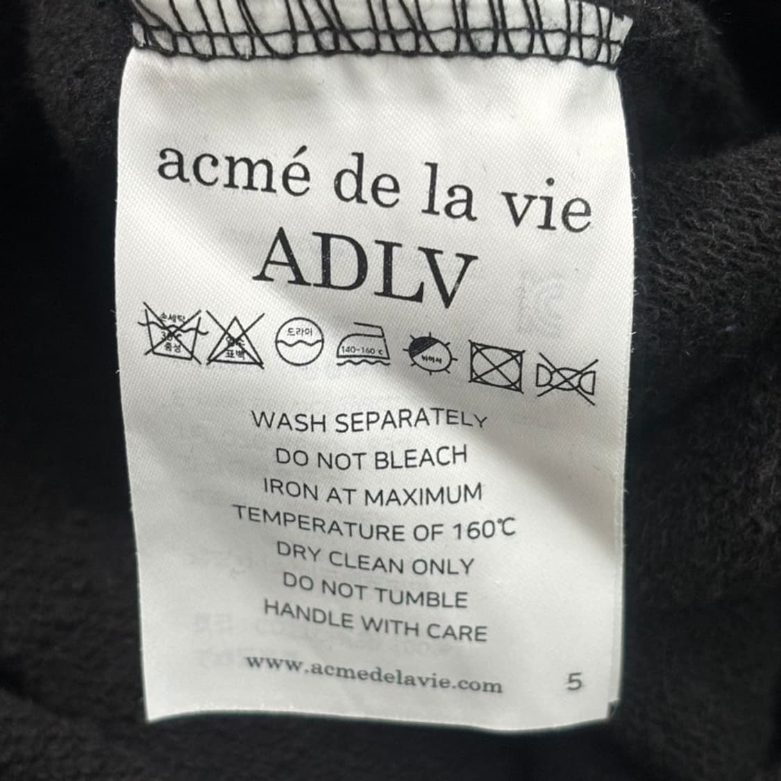 ACME DE LA VIE 후드티 블랙 1 상품이미지7