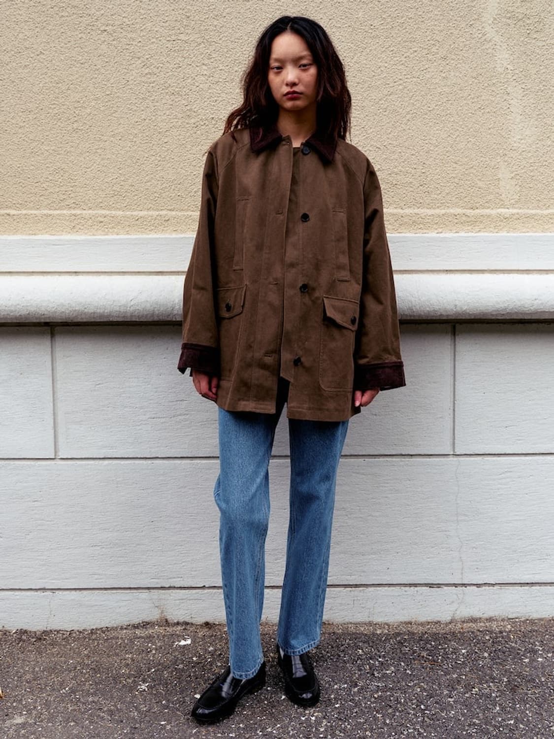 24SS 구호플러스 코듀로이 카라 미디 자켓 상품이미지3