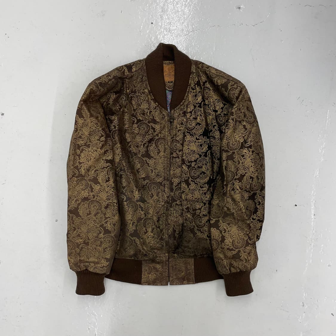 COUGAR 페이즐리 패턴 레더 블루종 상품이미지3