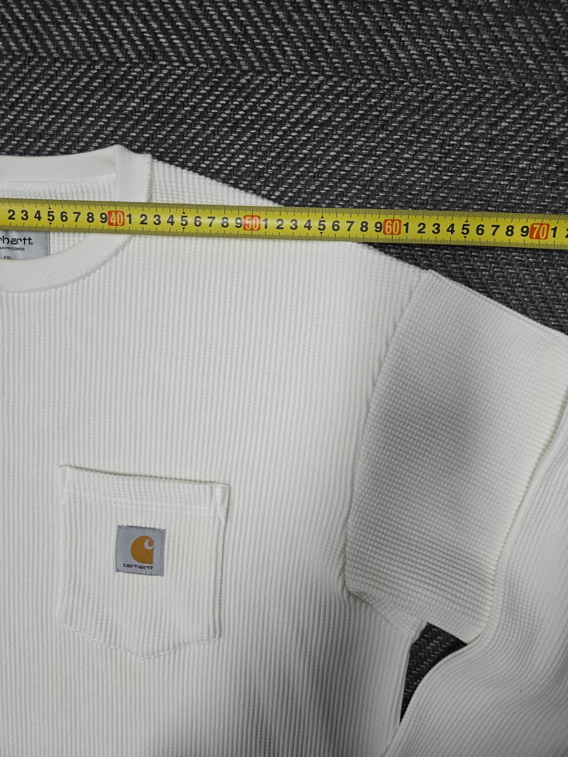 칼하트 포켓 와플 긴팔 티셔츠 면60%티셔츠 상품이미지4