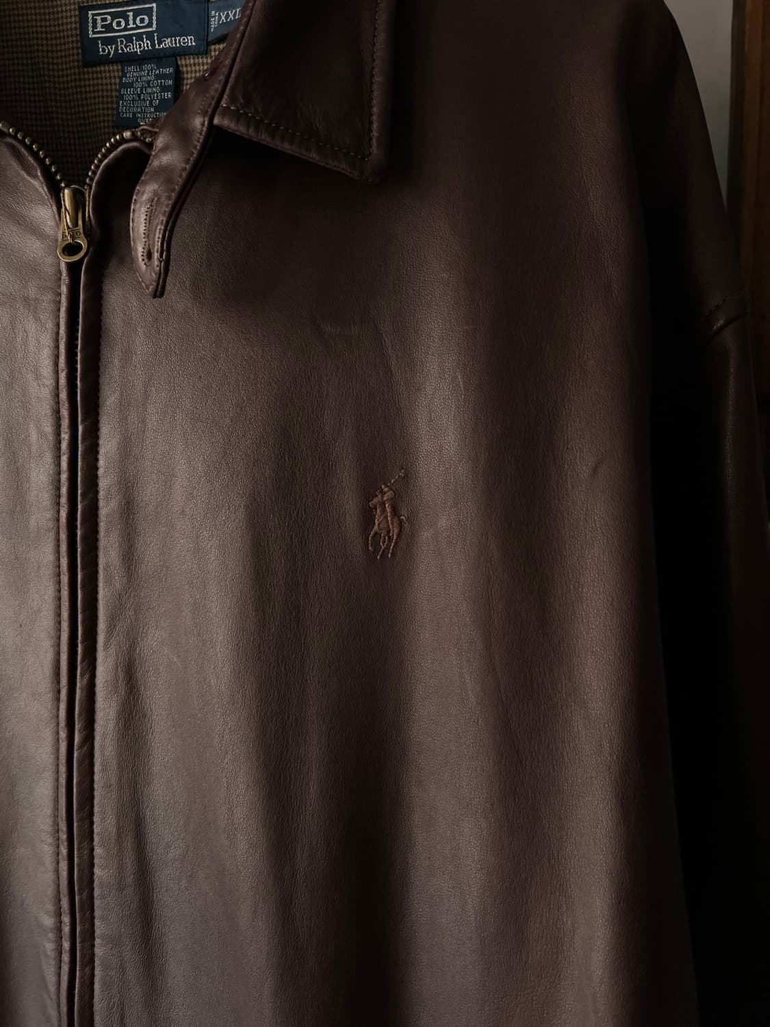 [2XL]폴로 랄프로렌 맥스웰 램스킨 레더자켓 상품이미지3