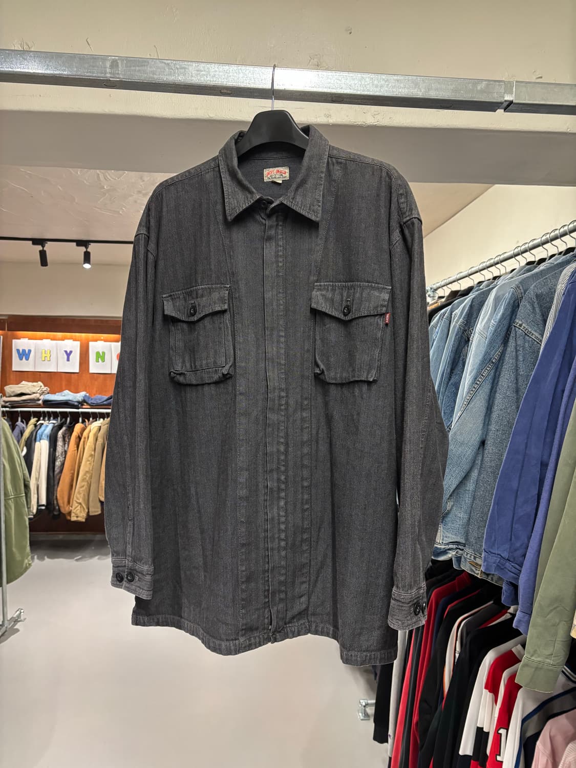 빈티지 빅사이즈 셔츠 자켓 상품이미지5