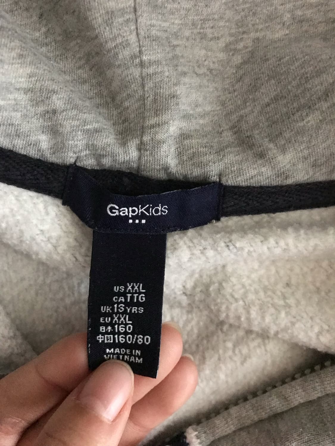 갭 후드집업 그레이 상품이미지3