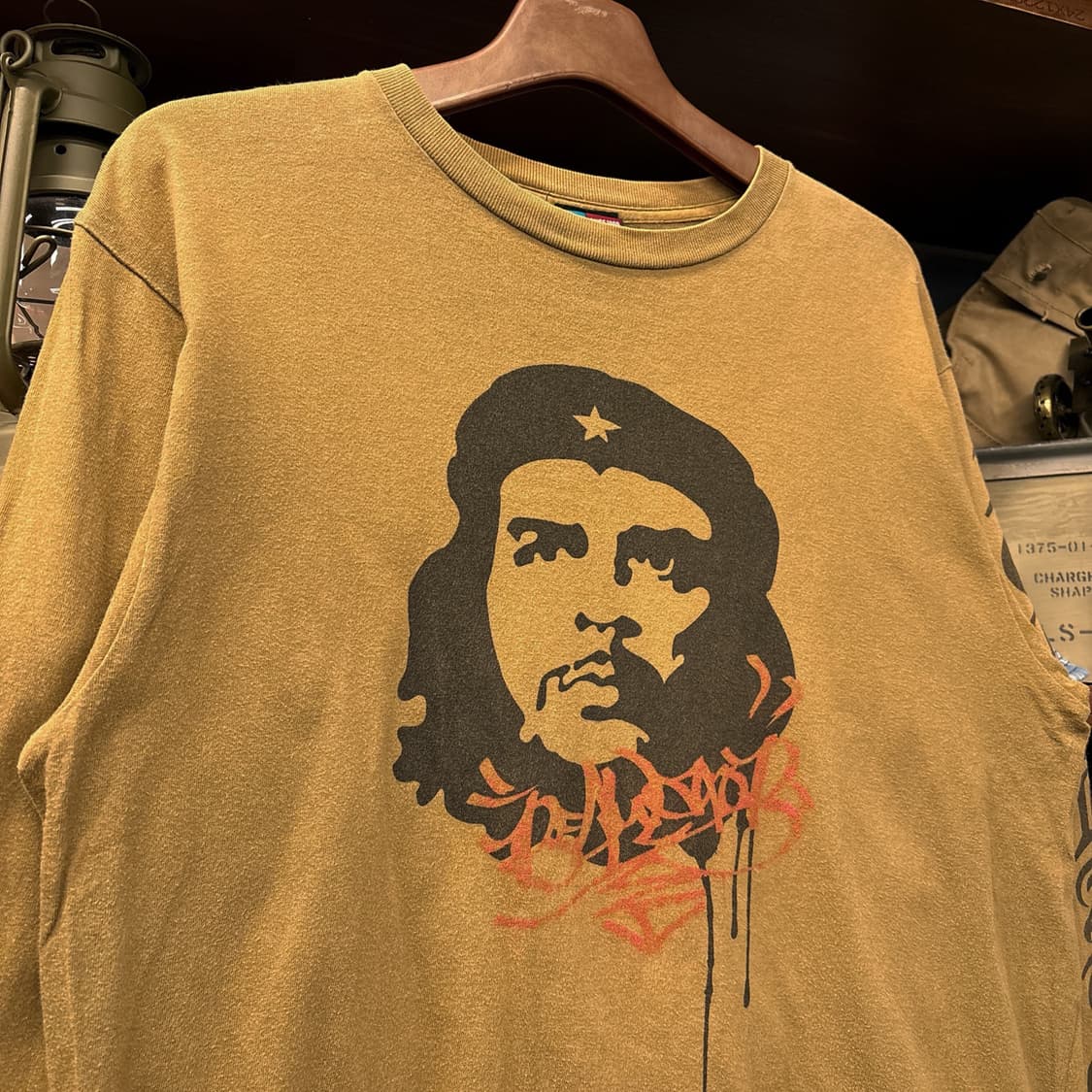 00s JPN 레귤레이터 체게바라 아트 페인팅 롱슬리브 티셔츠 N893 상품이미지3