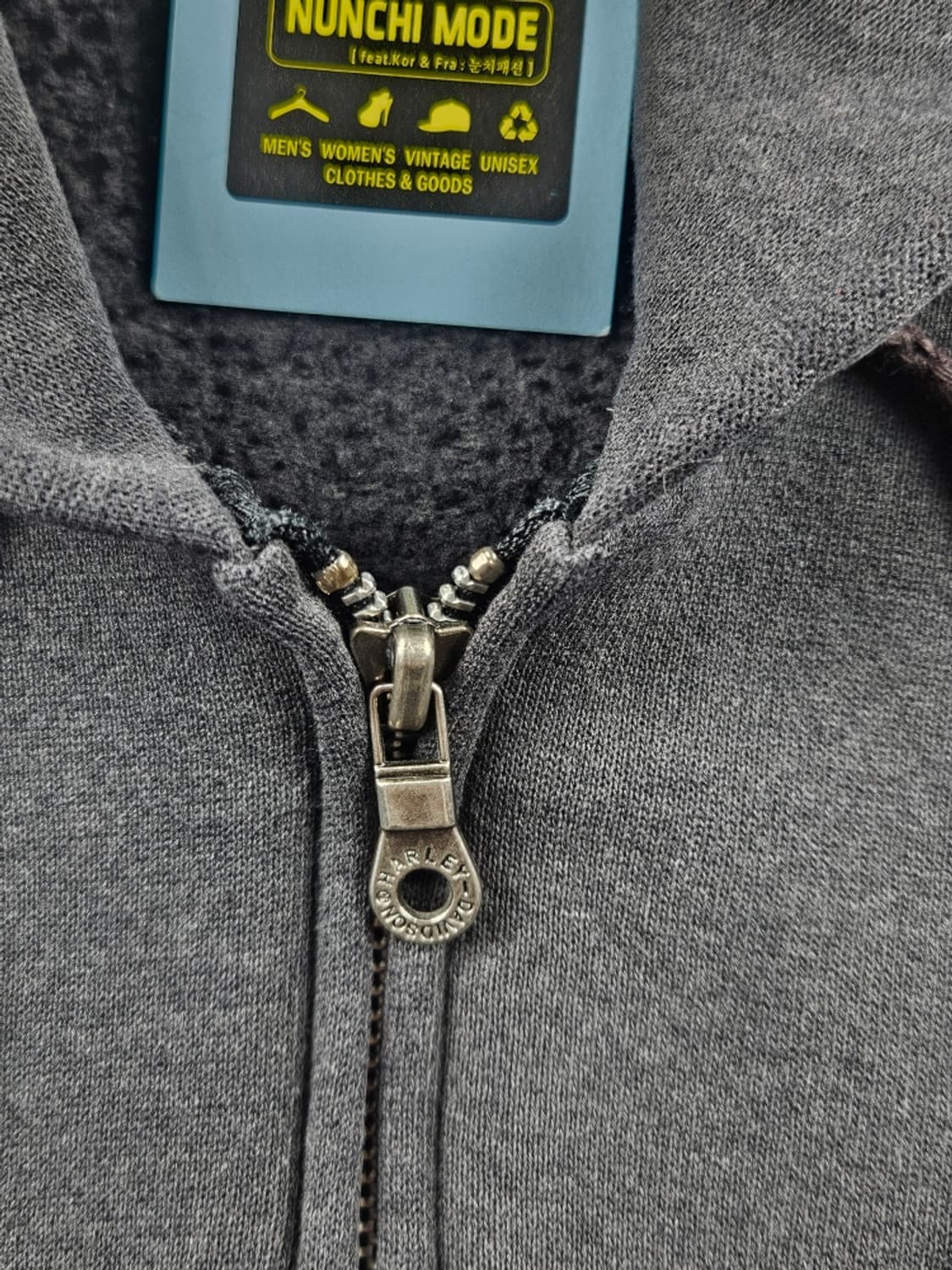 00's 할리데이비슨 플레임 프린팅 후드 집업 ( L추정 )/ 11144 상품이미지8